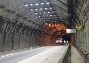 Foto arquivo. Túnel do Morro do Boi será bloqueado para obras na madrugada de domingo (10)