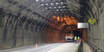 Foto arquivo. Túnel do Morro do Boi será bloqueado para obras na madrugada de domingo (10)