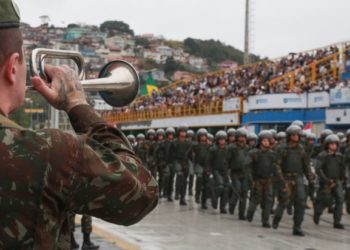 Desfile em Florianópolis em 2019. Foto: Julio Cavalheiro / Arquivo / Secom
