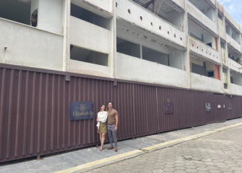 Paula Gessele e João Marlesio Conhaqui, sócios da Gessele Empreendimentos, que inicia as obras do primeiro arranha-céu da construtora em Itapema ainda este ano (foto: Divulgação)