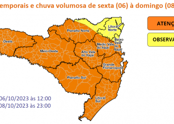 Divulgação / Defesa Civil SC