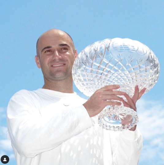 Foto do Instagram de Andre Agassi